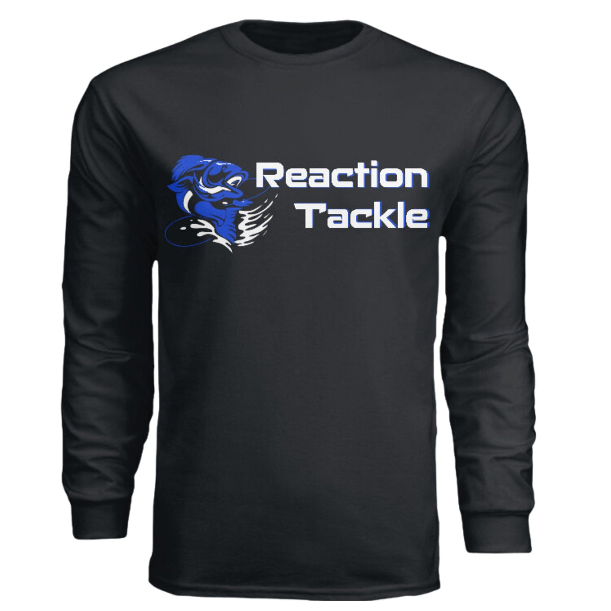 Fishing Shirt Reaction Tackle Long Sleeve Cotton Fishing T-Shirt Black / Small Reaction Tackle Long Sleeve Cotton T-Shirt – Pescador Fishing Supply