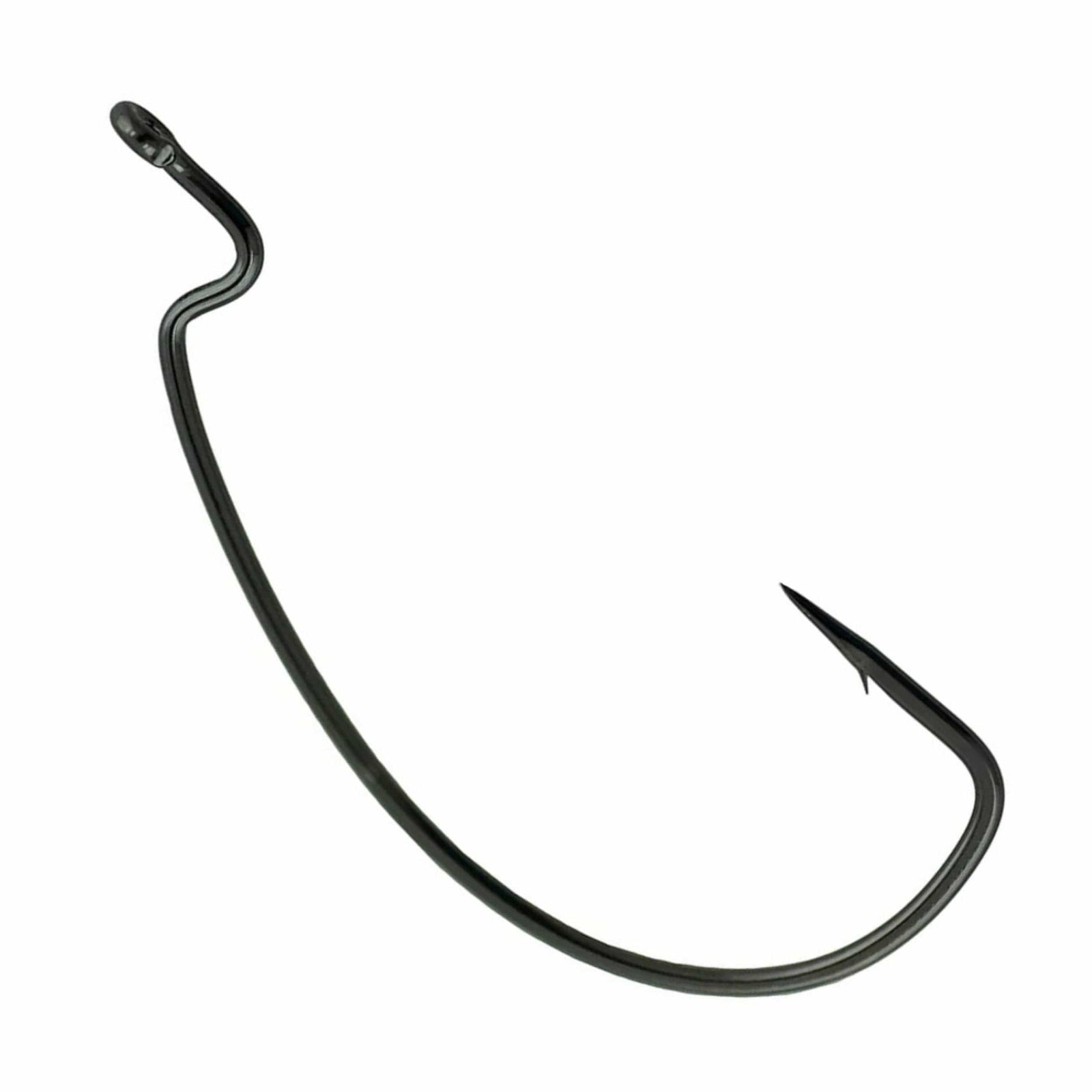Fish Hooks Reaction Tackle Offset EWG Worm Hooks 25-Pack #1 Reaction Tackle Offset EWG Worm Hooks – Pescador Fishing Supply