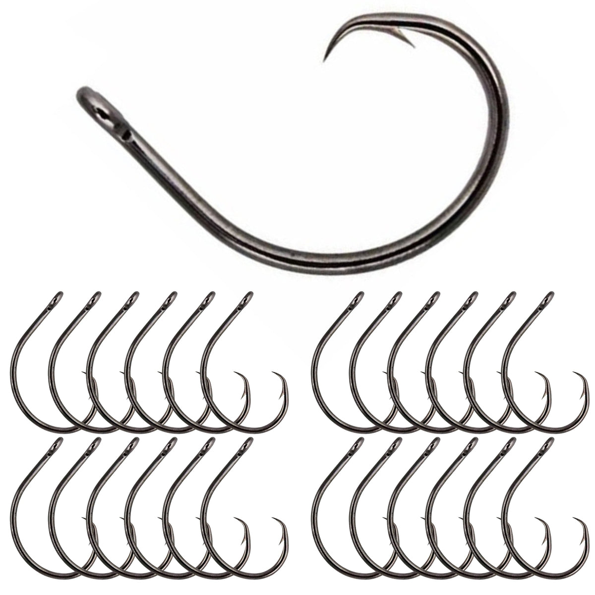 Fish Hooks Reaction Tackle Premium Circle Hooks 25-Pack – Saltwater & Freshwater Reaction Tackle Premium Circle Hooks – Pescador Fishing Supply  