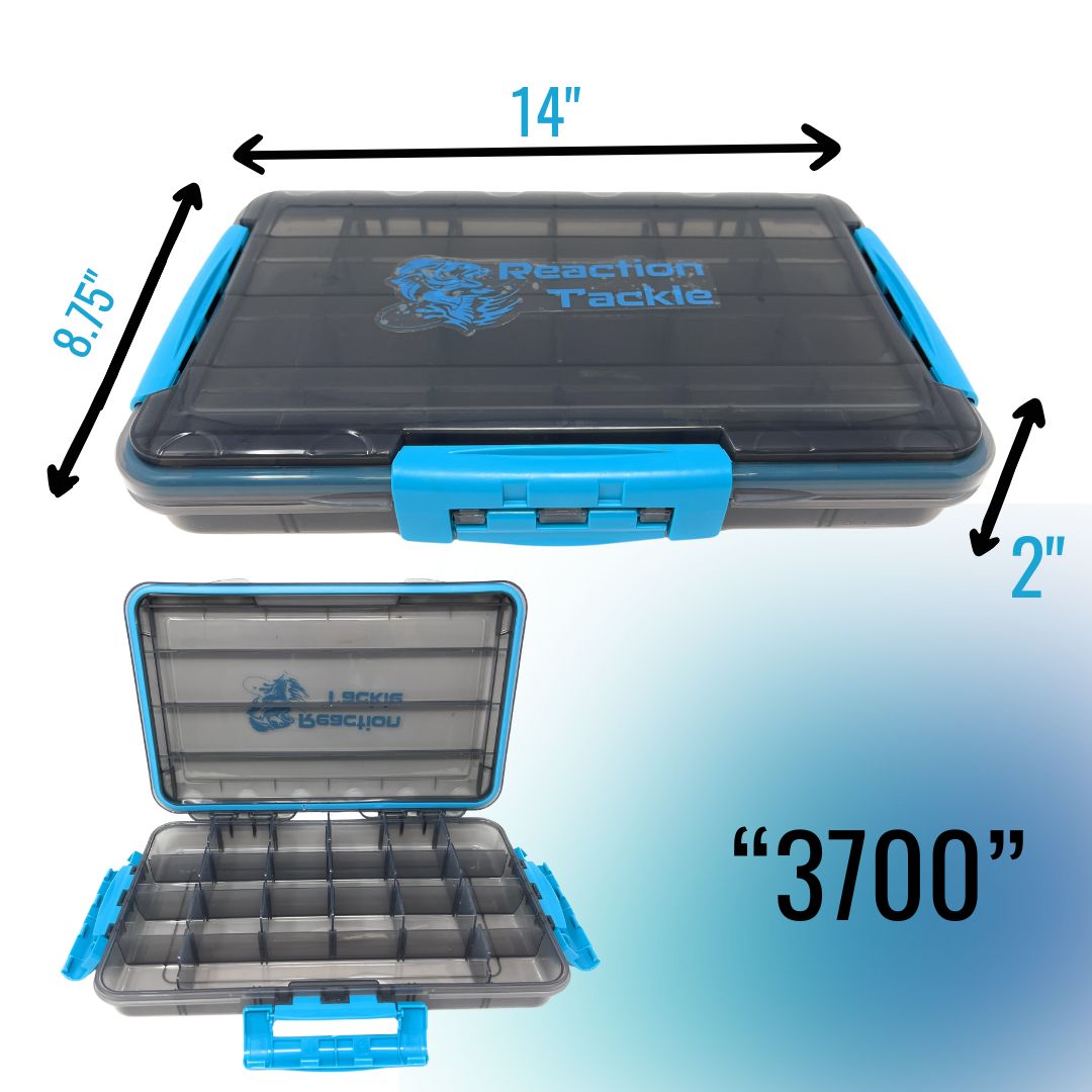 Tackle Boxes Reaction Tackle Premium Waterproof Tackle Tray Reaction Tackle Premium Waterproof Tackle Tray – Pescador Fishing Supply