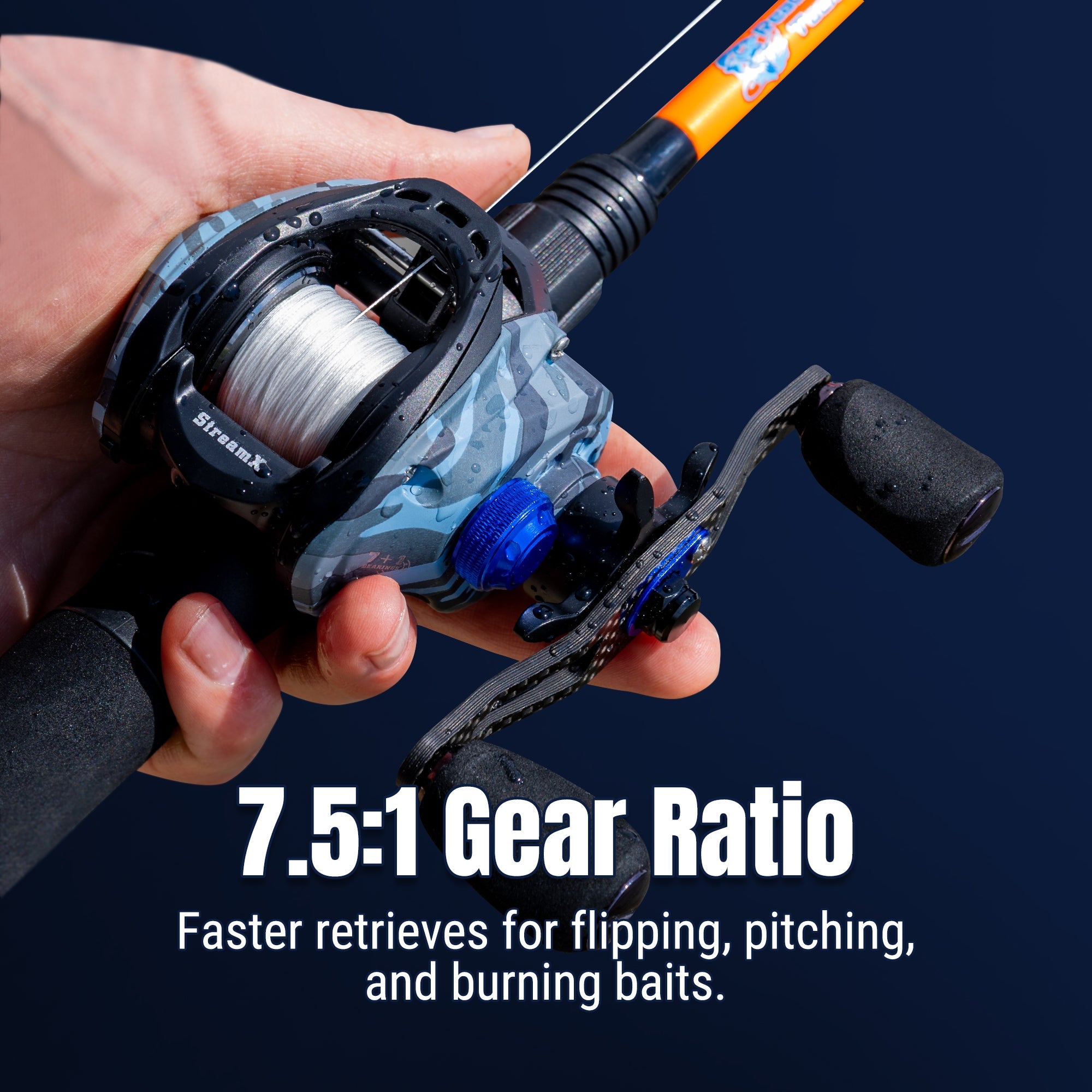baitcast reels rod and reel Kilitn Fishing Combo, Baitcasting Combo Reel, 6 Foot 7 Foot 2-Piece, Durable Fiberglass Wrapped Carbon Fiber Rod with Comfortable EVA Handle (Left-Hand Reel making it a great choice for dedicated anglers Casting Rods & Reels