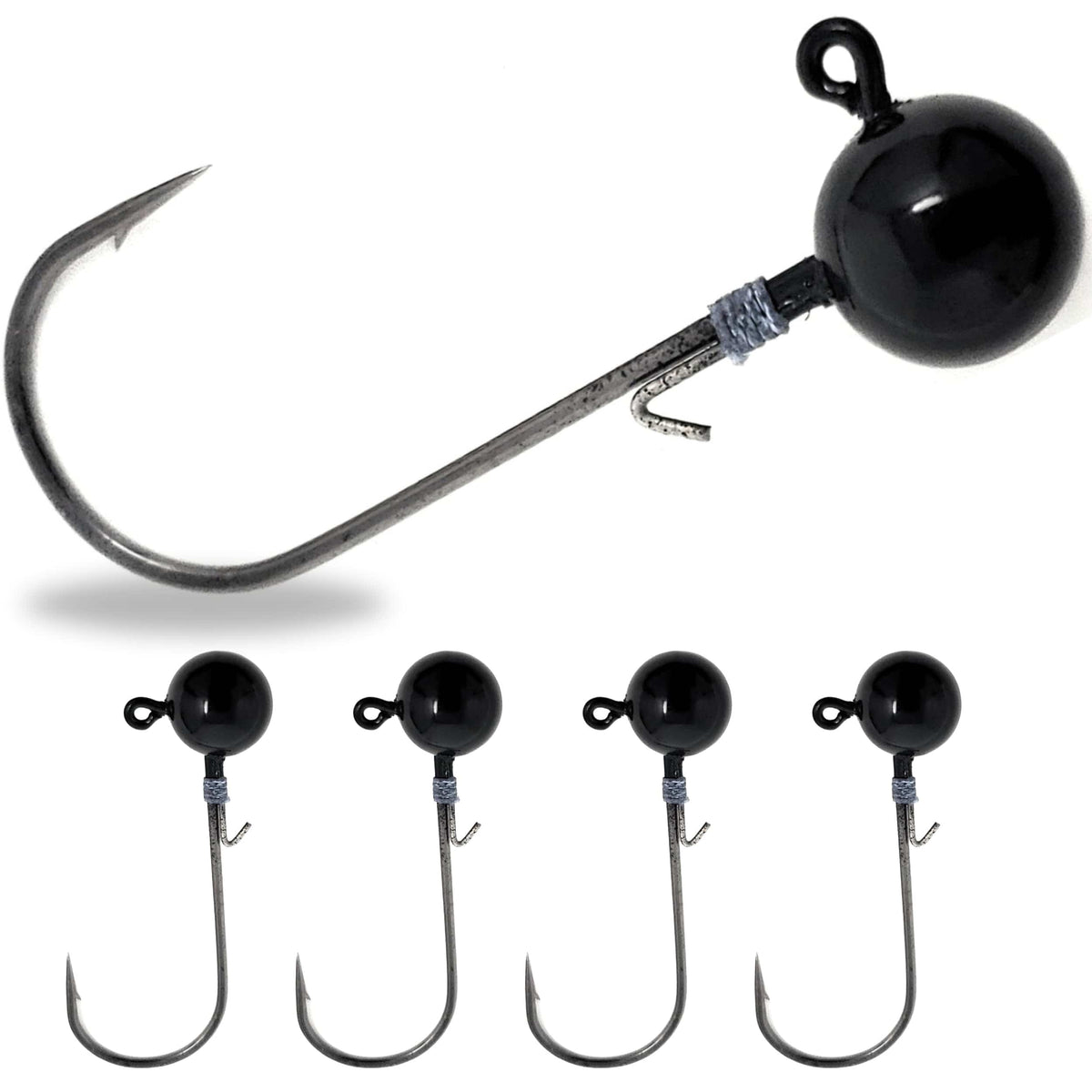 Jig Head Reaction Tackle Tungsten Ball Jig Heads – 5-Pack Reaction Tackle Tungsten Ball Jig Heads – Pescador Fishing Supply