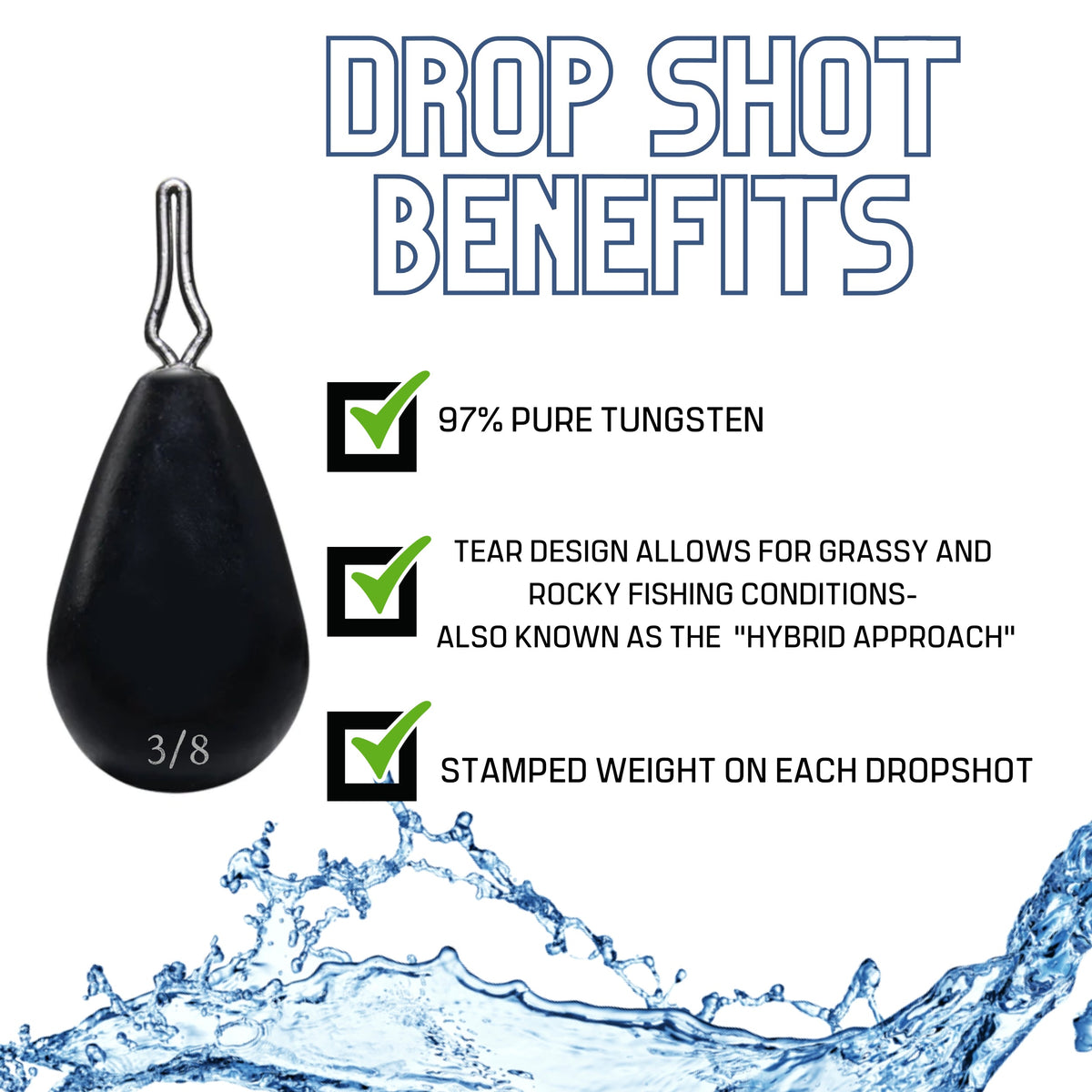 Tungsten Weights Reaction Tackle Tungsten Drop Shot Weights Reaction Tackle Tungsten Drop Shot Weights – Pescador Fishing Supply