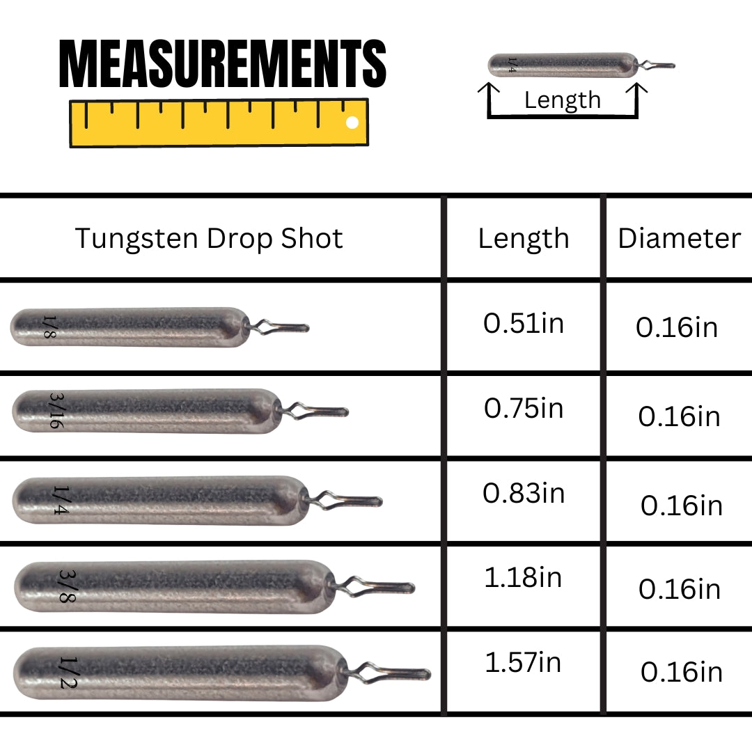 Tungsten Weights Reaction Tackle Tungsten Drop Shot Weights Reaction Tackle Tungsten Drop Shot Weights – Pescador Fishing Supply