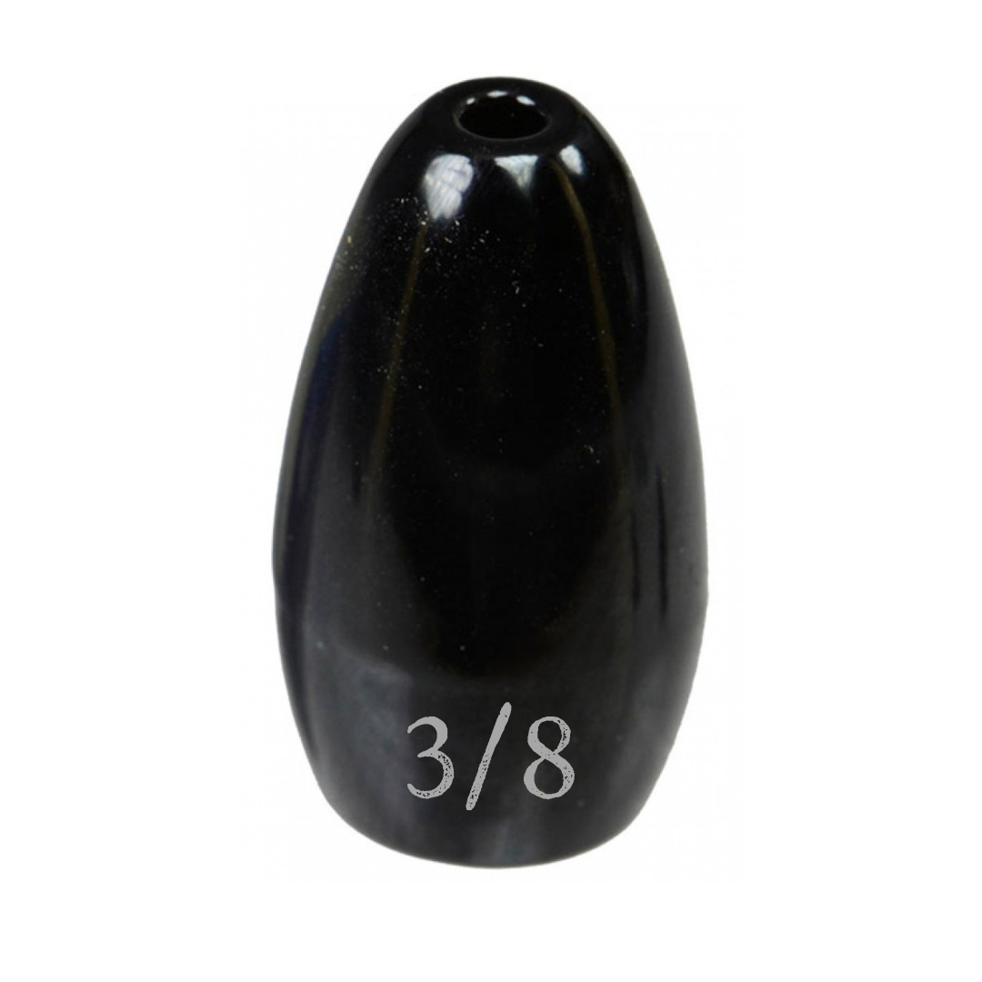 Tungsten Weights Reaction Tackle Tungsten Flipping Weights Black / 3/8 oz (6 per pack) Reaction Tackle Tungsten Flipping Weights – Pescador Fishing Supply