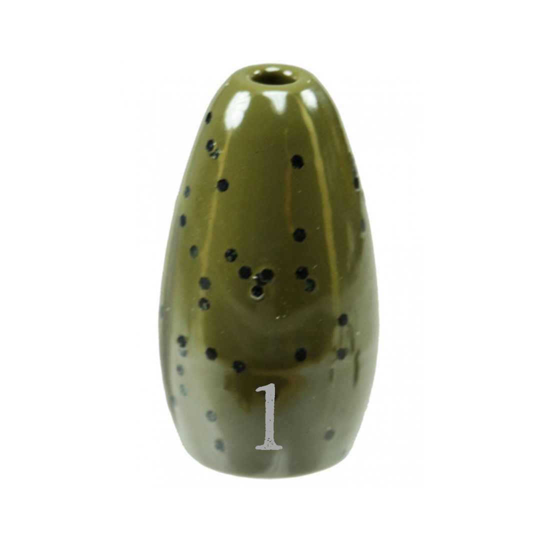 Tungsten Weights Reaction Tackle Tungsten Flipping Weights Green Pumpkin / 1 oz (4 per pack) Reaction Tackle Tungsten Flipping Weights – Pescador Fishing Supply