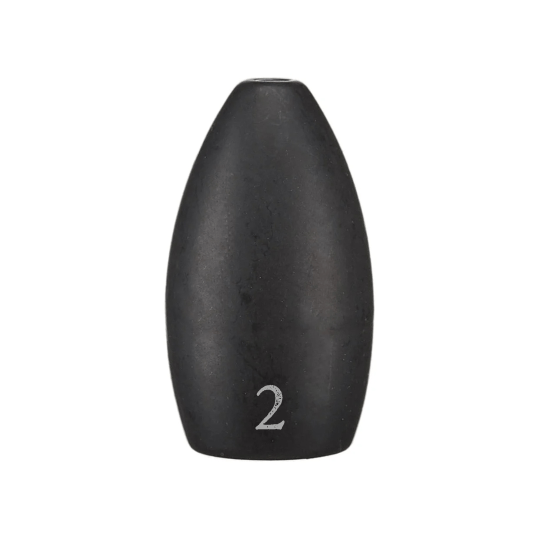 Tungsten Weights Reaction Tackle Tungsten Flipping Weights Never Chip Black / 2 oz (2 per pack) Reaction Tackle Tungsten Flipping Weights – Pescador Fishing Supply