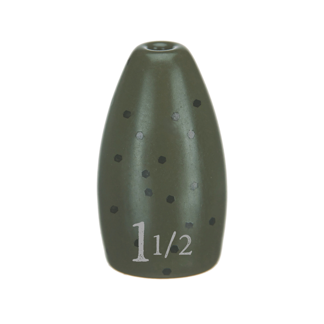 Tungsten Weights Reaction Tackle Tungsten Flipping Weights Never Chip Green Pumpkin / 1-1/2 oz (2 per pack) Reaction Tackle Tungsten Flipping Weights – Pescador Fishing Supply