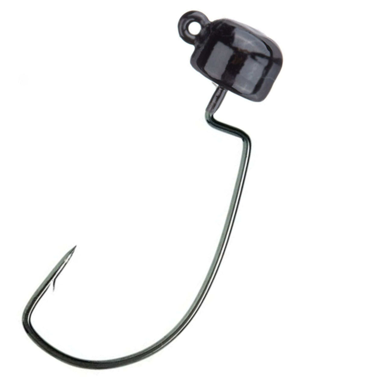 Jig Head Reaction Tackle Tungsten Ned Rig Shroom Jigs – 5 Pack Black (EWG) / 1/15 oz Reaction Tackle Tungsten Ned Rig Shroom Jigs – Pescador Fishing Supply