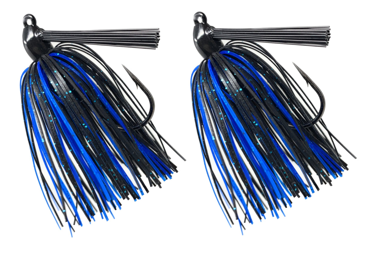 Fishing Lures Reaction Tackle Tungsten Swim Jigs (2-Pack) Black/blue / 1/4 oz (2-pack) Reaction Tackle Tungsten Swim Jigs – Pescador Fishing Supply