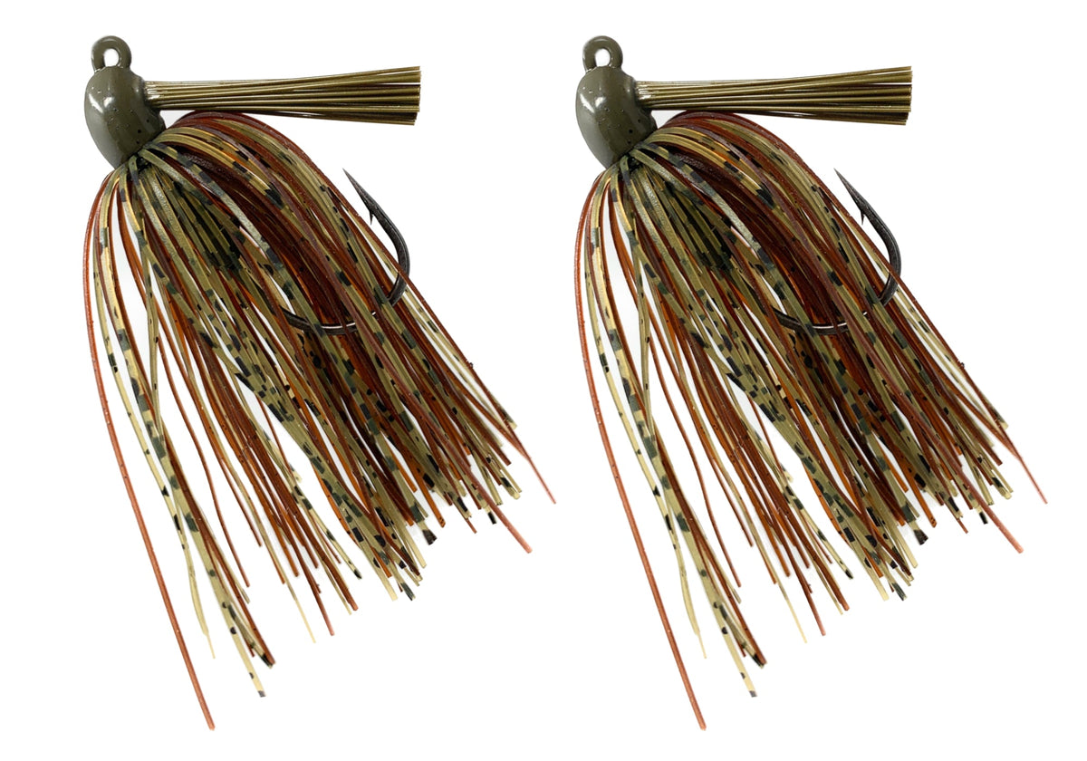 Fishing Lures Reaction Tackle Tungsten Swim Jigs (2-Pack) Dark pumpkin/brown / 1/4 oz (2-pack) Reaction Tackle Tungsten Swim Jigs – Pescador Fishing Supply