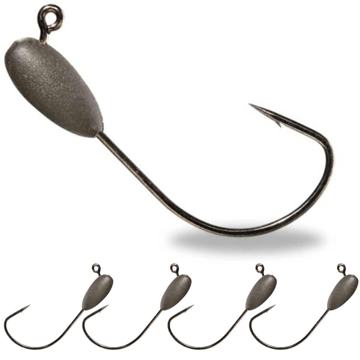 Jig Head Reaction Tackle Tungsten Tube Jig Heads – 5 Pack Reaction Tackle Tungsten Tube Jig Heads – Pescador Fishing Supply