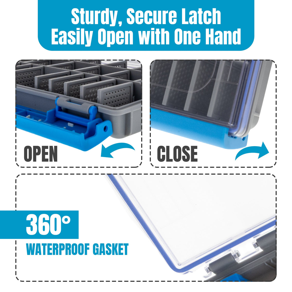 Tackle Boxes Reaction Tackle Ultra Elite Water Resistant Tackle Tray Reaction Tackle Ultra Elite Tackle Tray – Pescador Fishing Supply