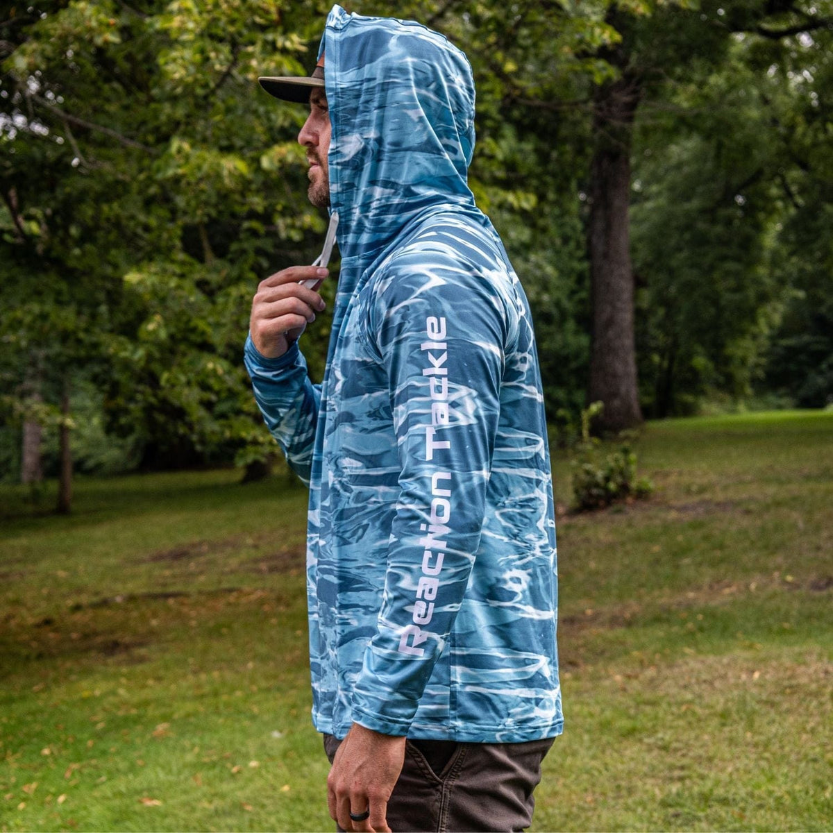 Fishing Shirt Reaction Tackle UPF 50+ Hooded Fishing Shirt Long Sleeve Reaction Tackle UPF 50+ Hooded Fishing Shirt – Pescador Fishing Supply