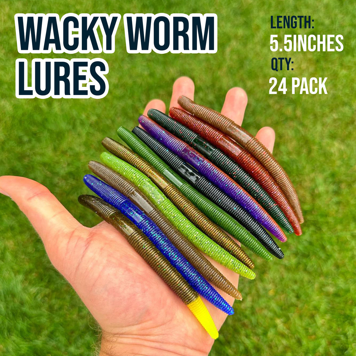 Wacky Worms Reaction Tackle Wacky Worms 5.5in – 24-Pack Reaction Tackle Wacky Worms 5.5in 24-Pack – Pescador Fishing Supply  