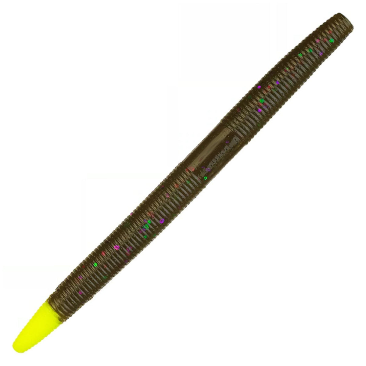 Wacky Worms Reaction Tackle Wacky Worms 5.5in – 24-Pack Green Pumpkin/Chartreuse Tip Reaction Tackle Wacky Worms 5.5in 24-Pack – Pescador Fishing Supply  