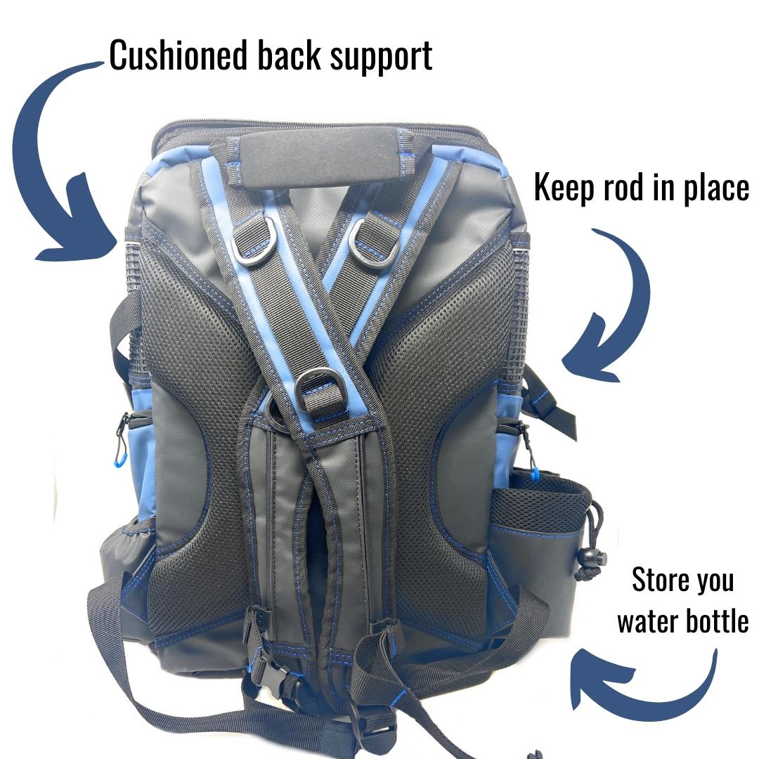 Tackle Backpack Reaction Tackle Water Resistant Fishing Backpack Backpack Reaction Tackle Fishing Backpack – Pescador Fishing Supply