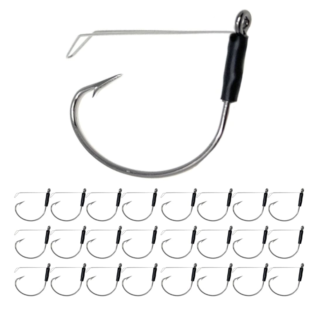 Fish Hooks Reaction Tackle Wide Gap Wacky Hooks 25-Pack – Weedless Options Reaction Tackle Wide Gap Wacky Hooks – Pescador Fishing Supply  