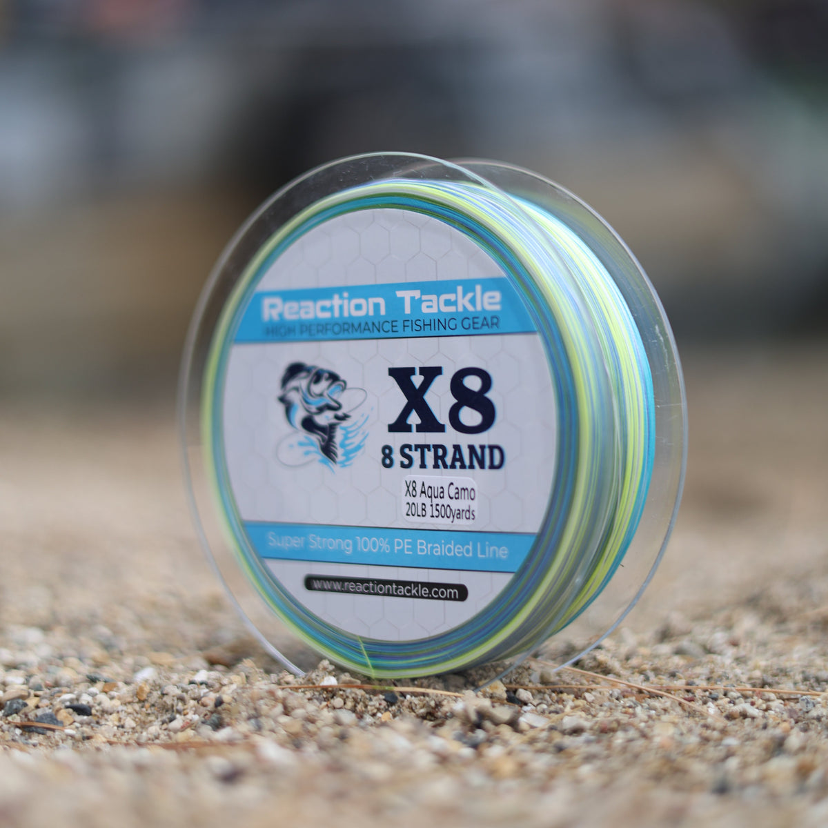 Braided Fishing Line Reaction Tackle X8 Braided Fishing Line – Aqua Camo Reaction Tackle X8 Aqua Camo Braided Line – Pescador Fishing Supply