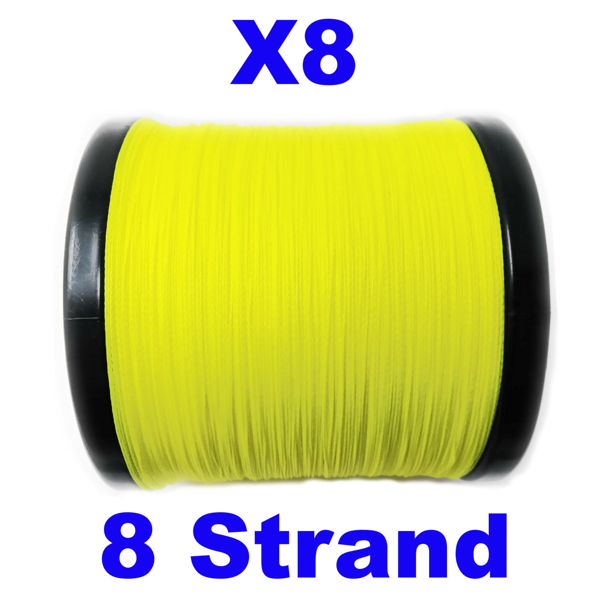 Braided Fishing Line Reaction Tackle X8 Braided Fishing Line – Hi Vis Yellow Reaction Tackle X8 Hi Vis Yellow Braid – Pescador Fishing Supply