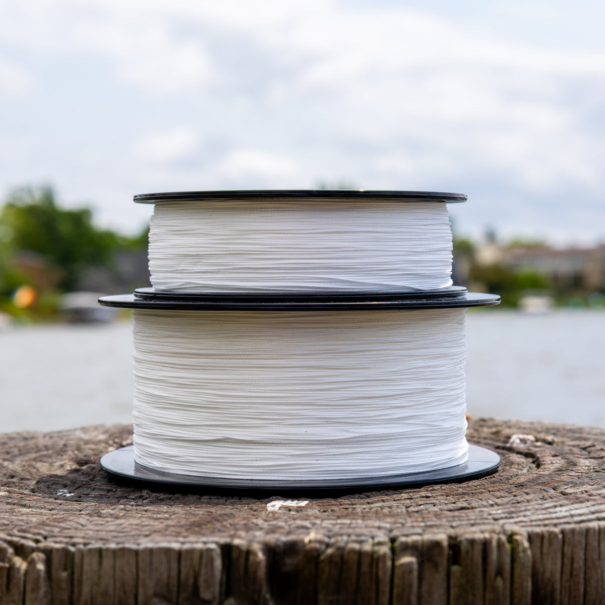 Braided Fishing Line Reaction Tackle X8 Braided Fishing Line – No Fade White Reaction Tackle X8 No Fade White Braid – Pescador Fishing Supply