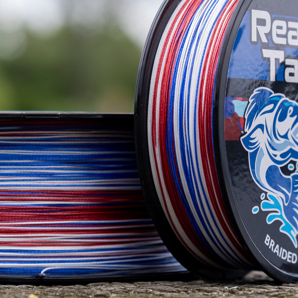 Braided Fishing Line Reaction Tackle X8 Braided Fishing Line – USA Camo Reaction Tackle X8 USA Camo Braided Line – Pescador Fishing Supply