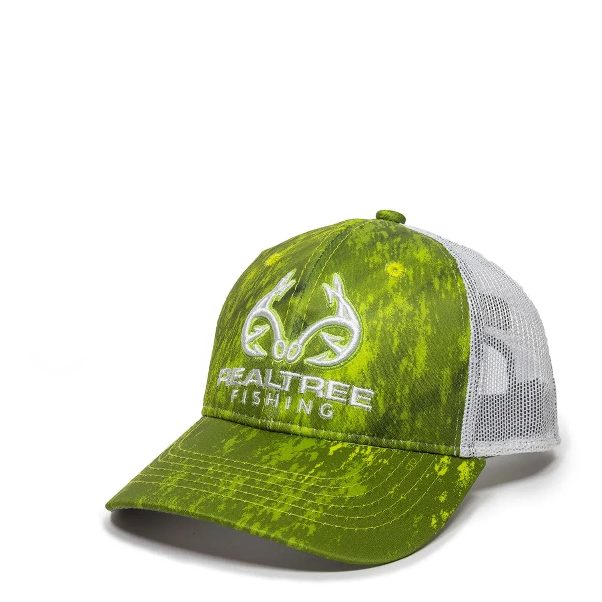 Accessories &amp; Gear Realtree Fishing Mesh Back Cap Lime Green Realtree Fishing Mesh Back Cap | Pescador Fishing Supply