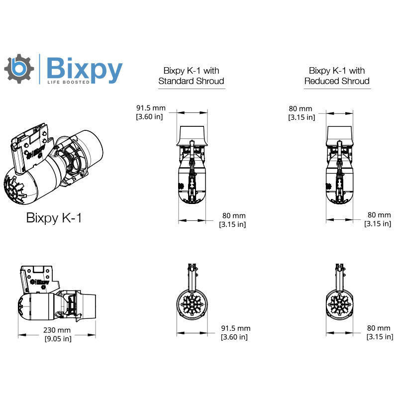 Fishing Kayak Motors Reel Yak Bundle — Bixpy K-1 Angler Pro Kit Bixpy K-1 Angler Pro Motor Kit for Reel Yak Kayaks