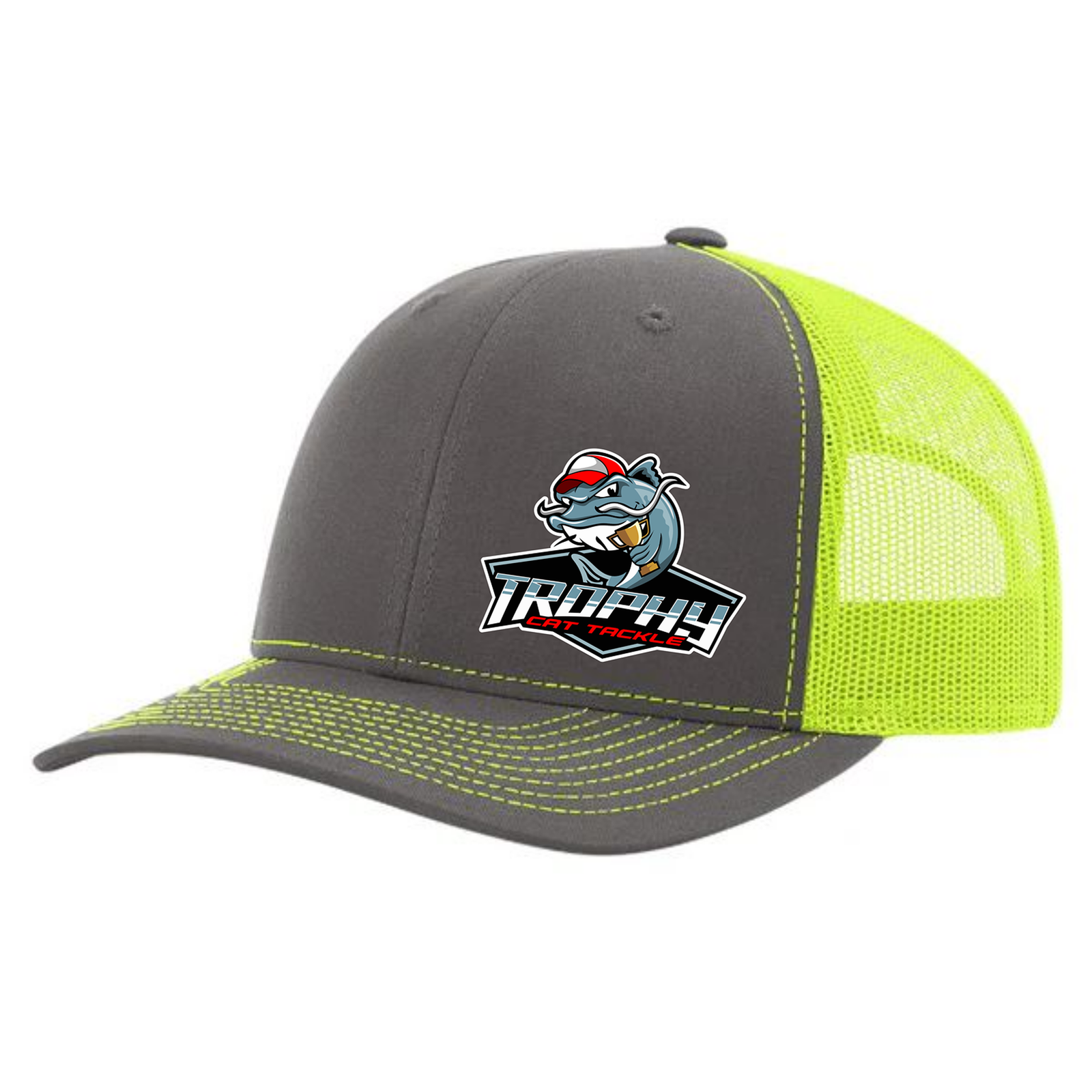 Swag Trophy Cat Tackle Black/White Snap Back Trucker Hat Trophy Cat Tackle Black/White Snap Back Trucker Hat