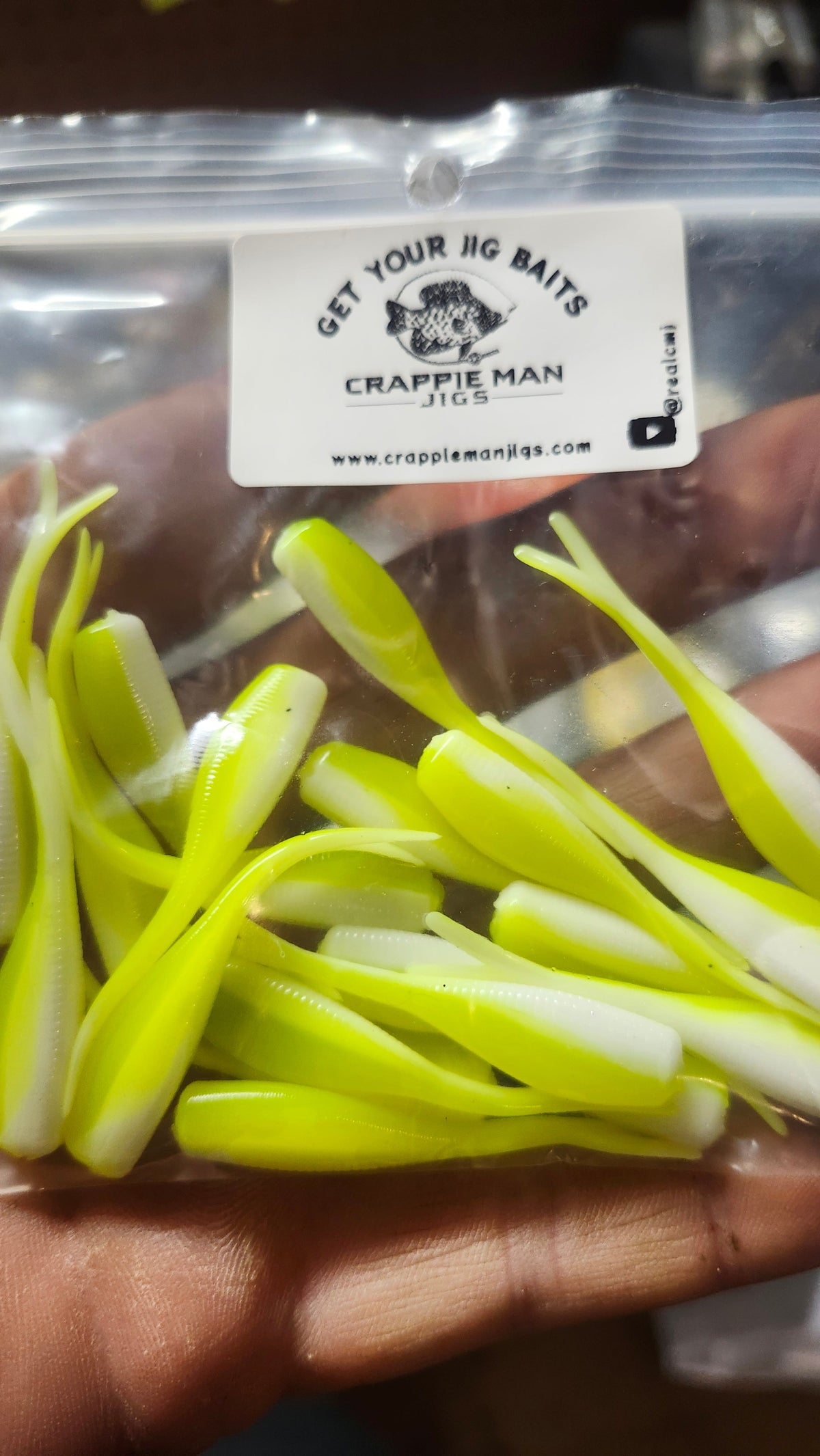 Crappie Man Jigs THE OG fork-tail crappie minnow bait