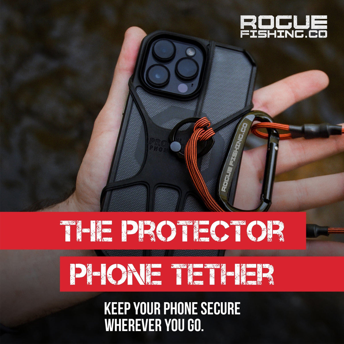 Gear Tethers Rogue Fishing Co. The Protector™ Phone Tether XD The Protector™ Phone Tether XD - Pescador Fishing Supply