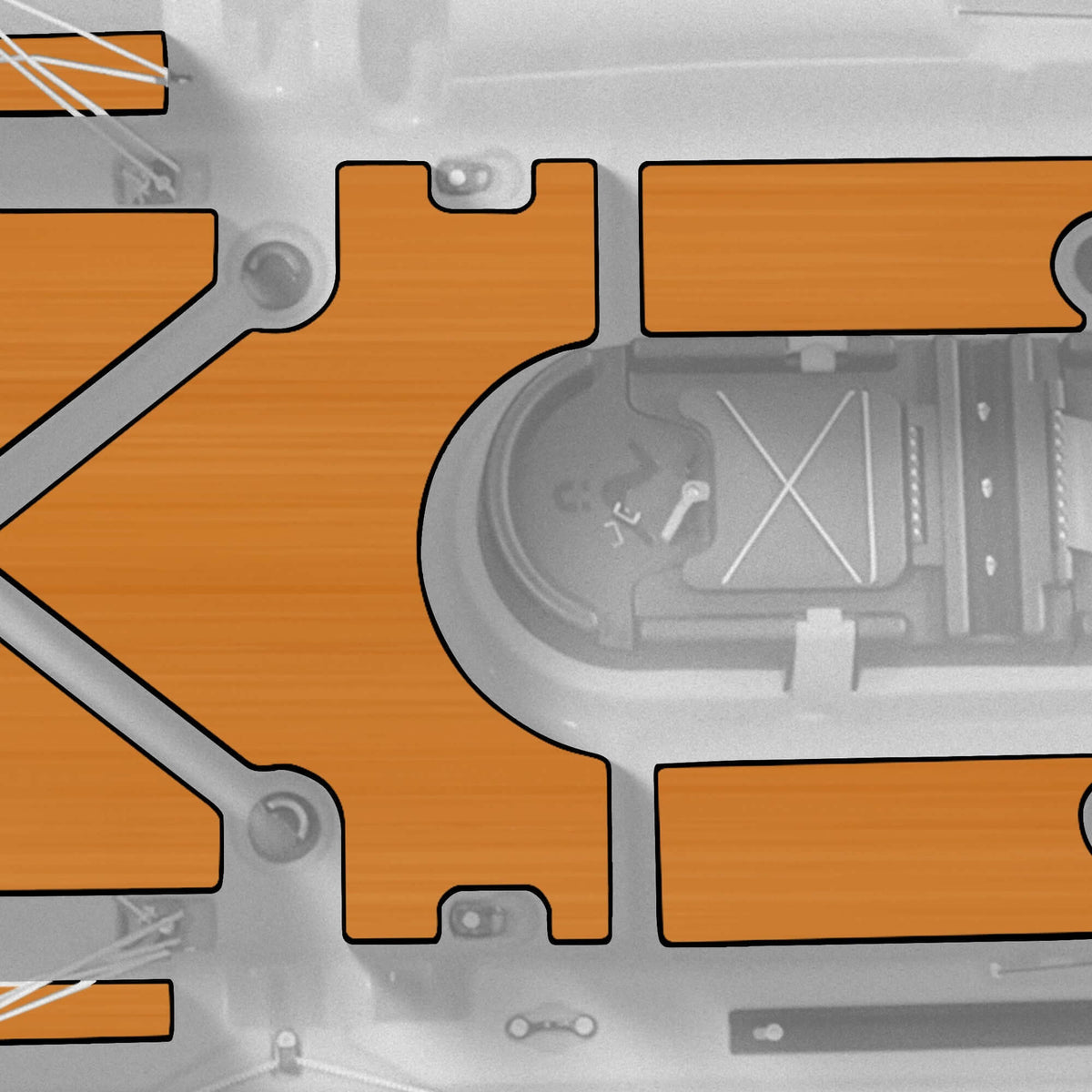 Vibe Sea Ghost 110 Premium Deck Padding Kit