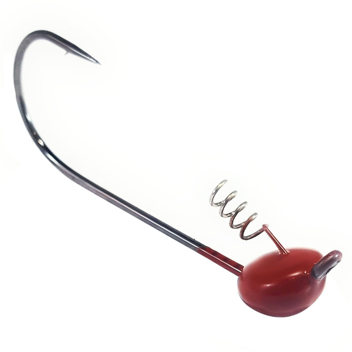 brown tungsten shaky head jig for largemouth bass
