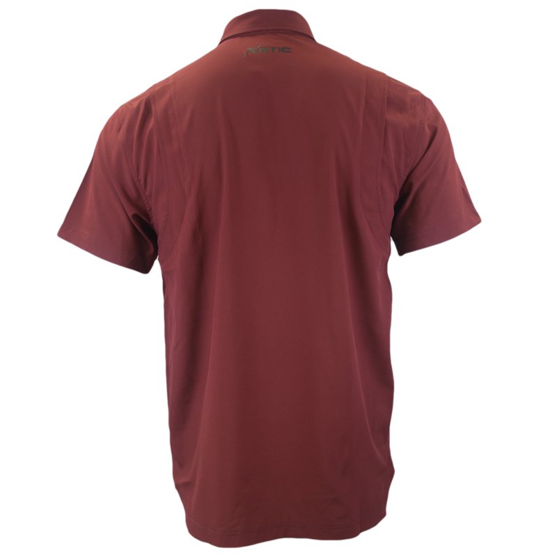 Xotic Camo & Fishing Gear Short Sleeve Solid Lifestyle Button Down w/ REPEL-X