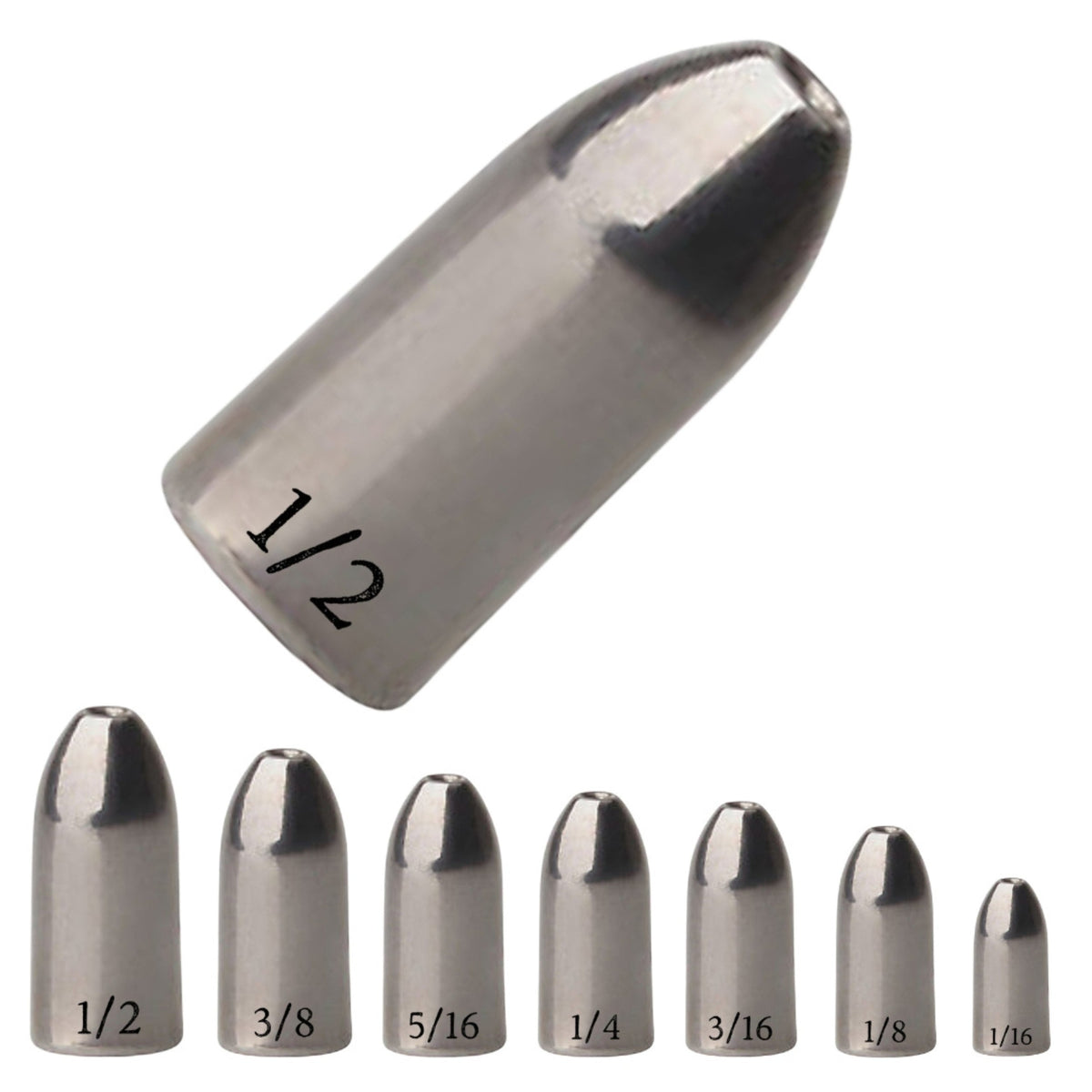 Reaction Tackle Tungsten Worm Weights / Bullet Sinkers