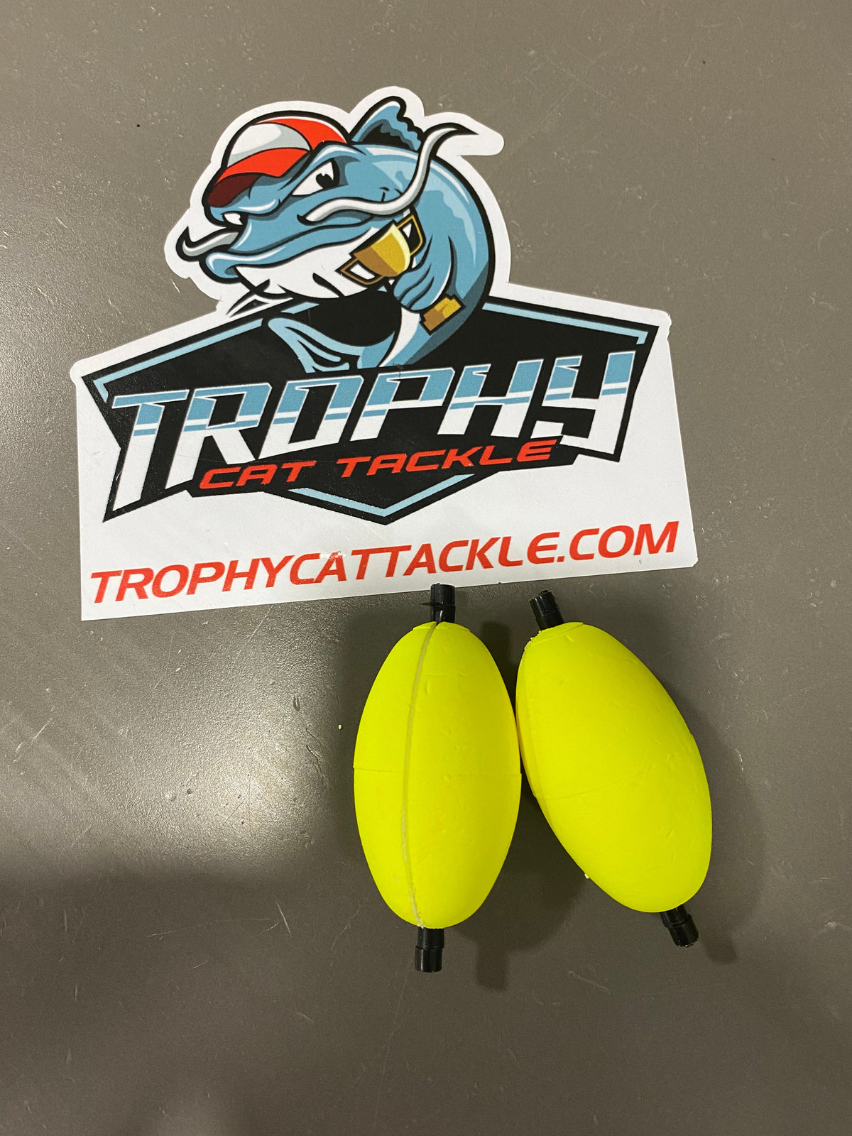 Rattles and Floats SLOTTED Oval Float 2.5 inch Yellow SLOTTED Oval Float 2.5 inch