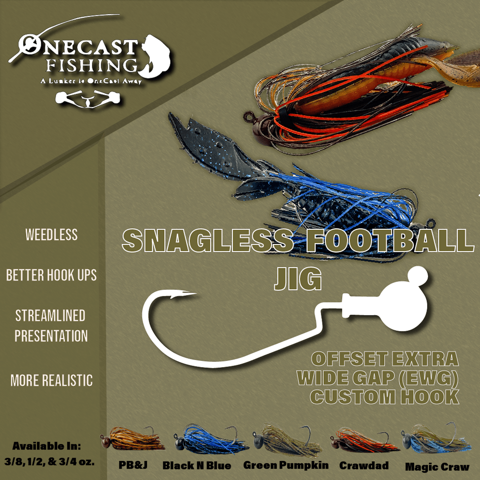 Snagless Football Jig Snagless Football Jig