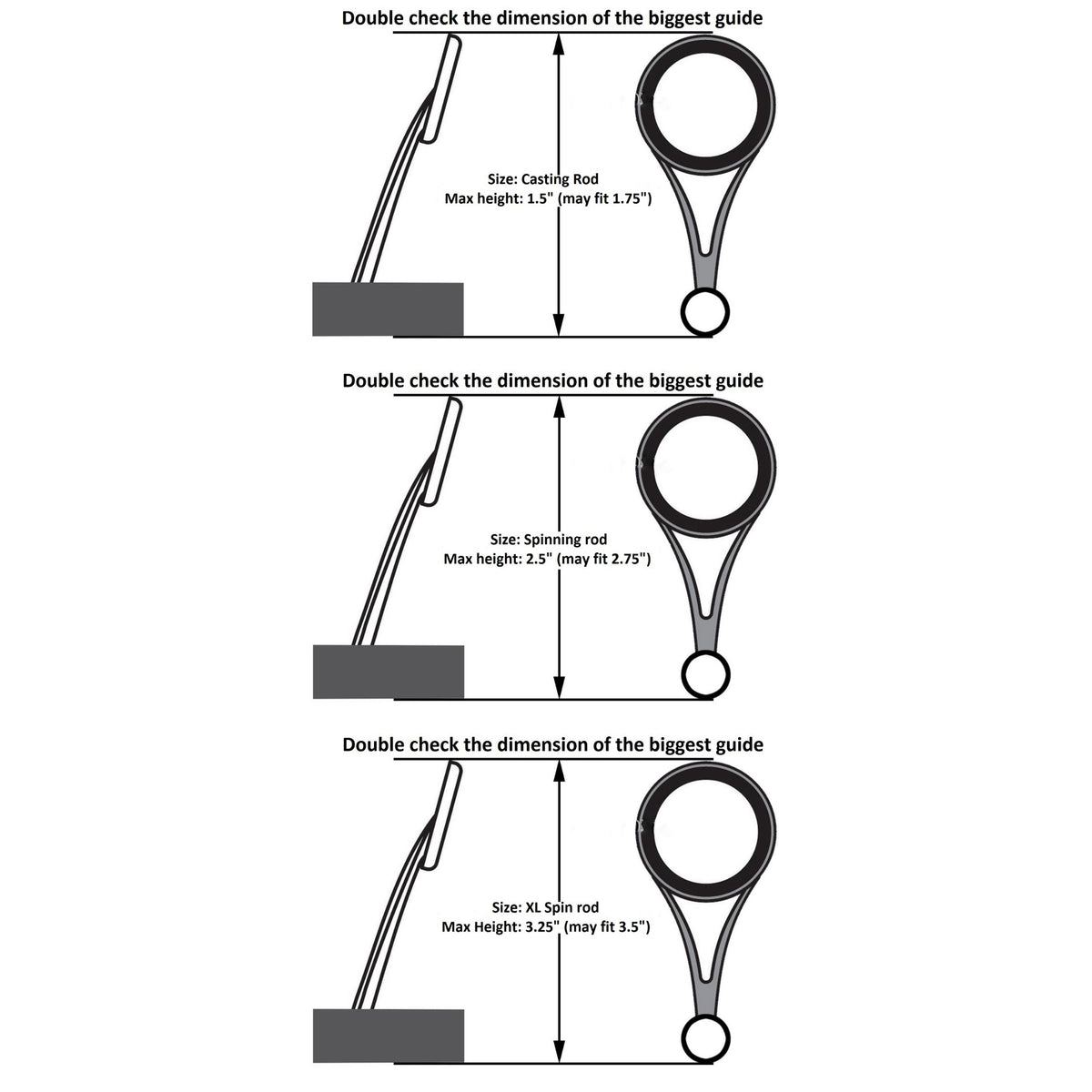 Reaction Tackle Fishing Rod Sock 2-Pack – Versatile Rod Protection