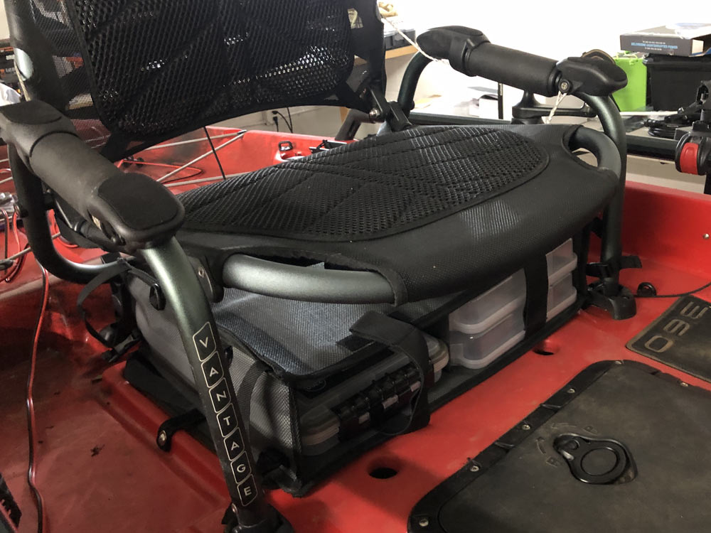 YakGadget QuadBox™ Flex Under Seat Kayak Storage System