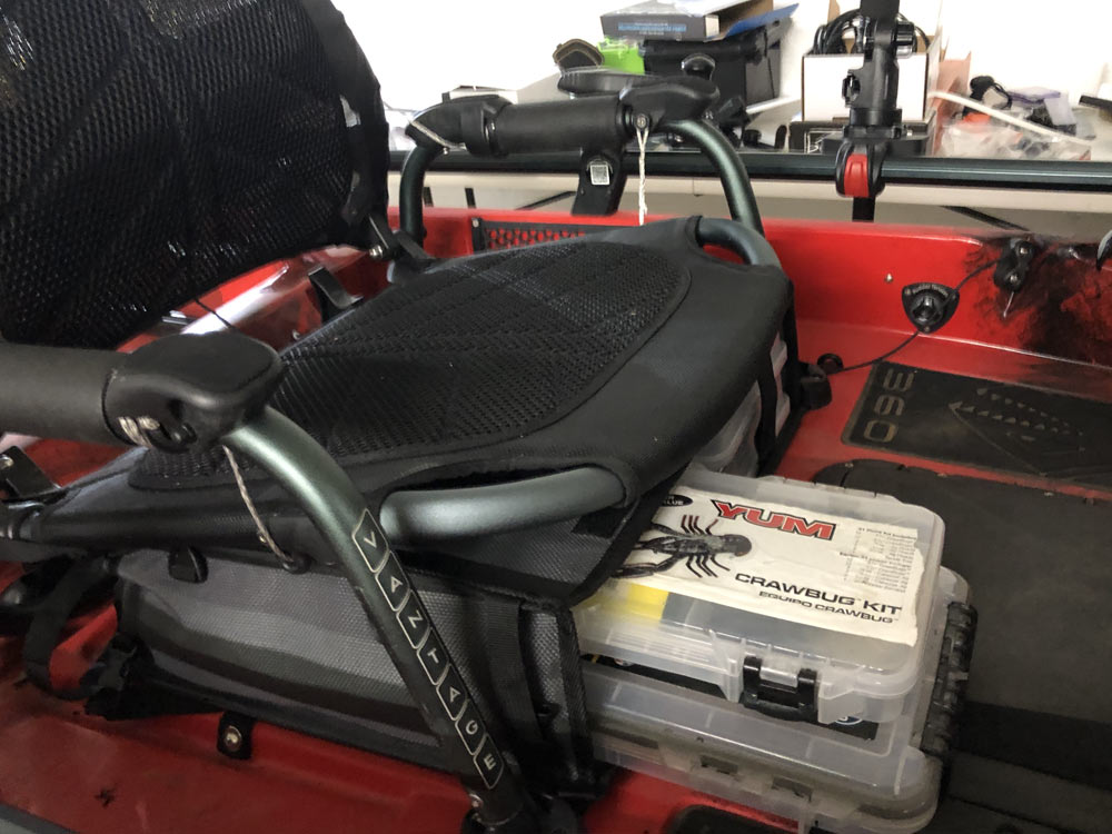 YakGadget QuadBox™ Flex Under Seat Kayak Storage System