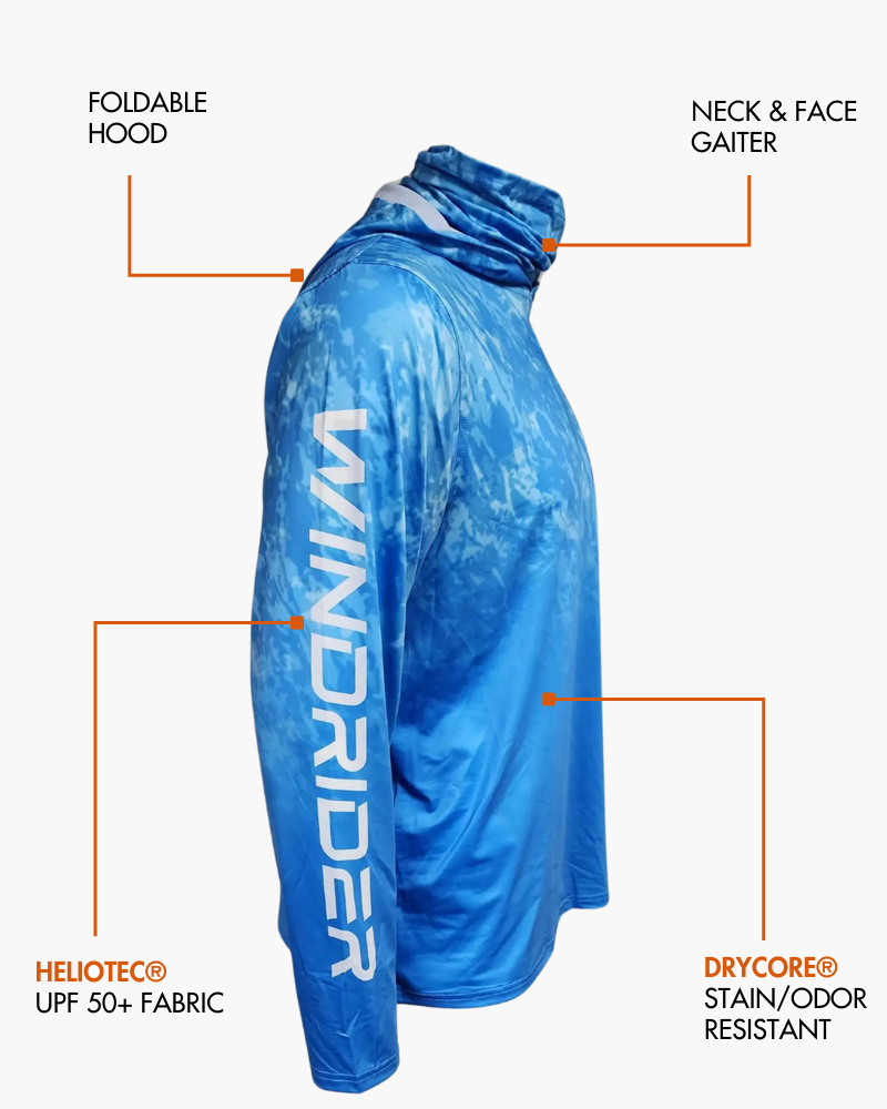 WindRider Hooded Helios Fishing Shirt with Gaiter