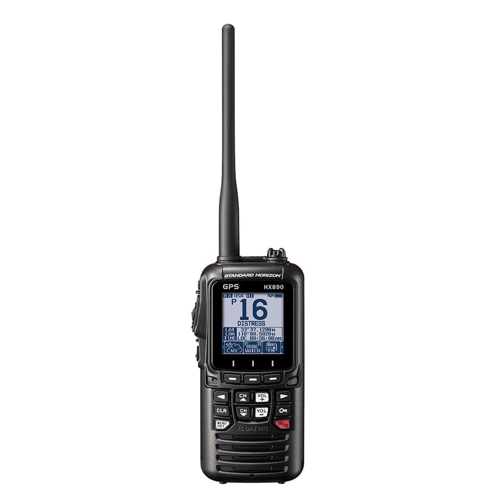 Paddlesports Standard Horizon HX890 Handheld VHF with GPS Black Standard Horizon HX890 Handheld VHF with GPS | Pescador Fishing Supply
