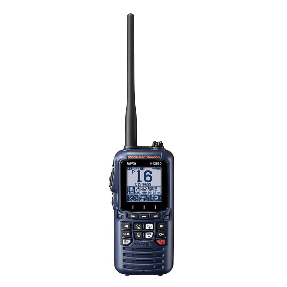 Paddlesports Standard Horizon HX890 Handheld VHF with GPS Blue Standard Horizon HX890 Handheld VHF with GPS | Pescador Fishing Supply