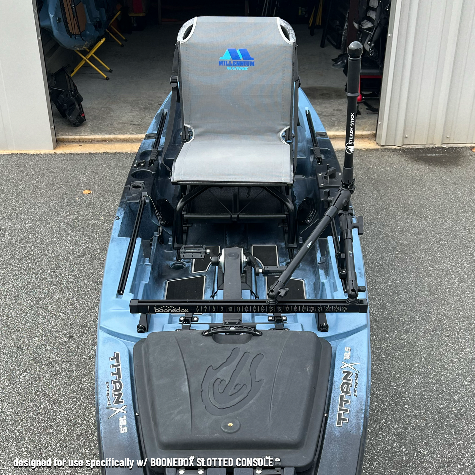 Stand-Assist Systems STEADY STICK® Balance Assist for Native Titan X Kayaks Configuration 1 Steady Stick Balance Pole for Native Titan X Kayak