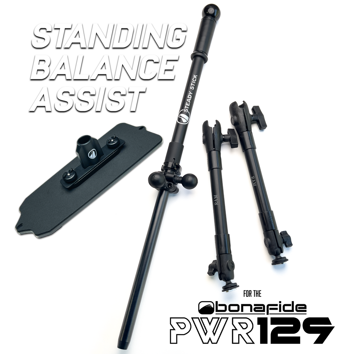 Stand-Assist Systems Steady Stick for Bonafide PWR 129 – Adjustable Stand Assist Bonafide PWR 129 Stand Assist System – Steady Stick