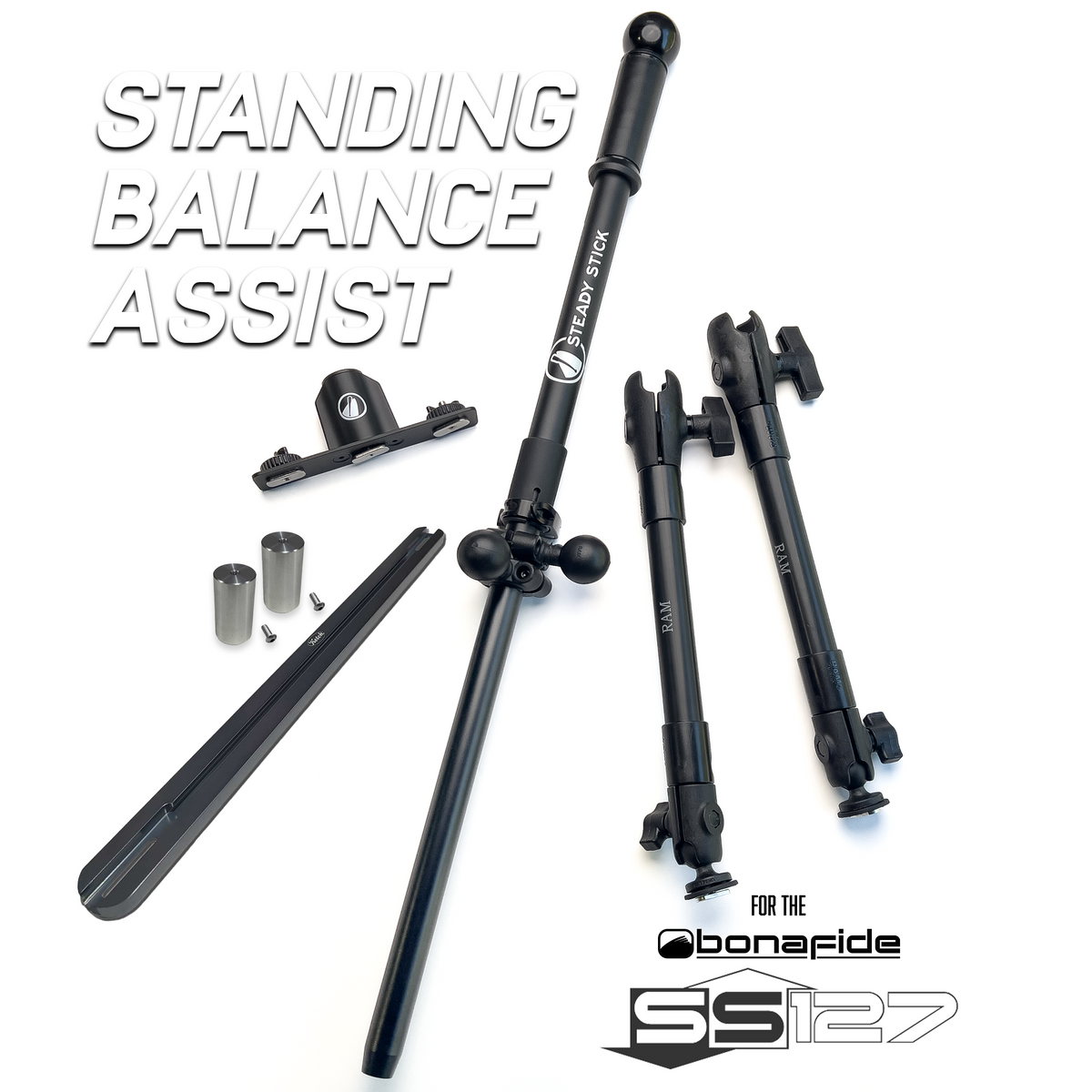 Stand-Assist Systems Steady Stick for Bonafide SS127 – Adjustable Stand Assist Configuration 1 (w/ crossbar) Steady Stick for Bonafide SS127 – Adjustable Stand Assist