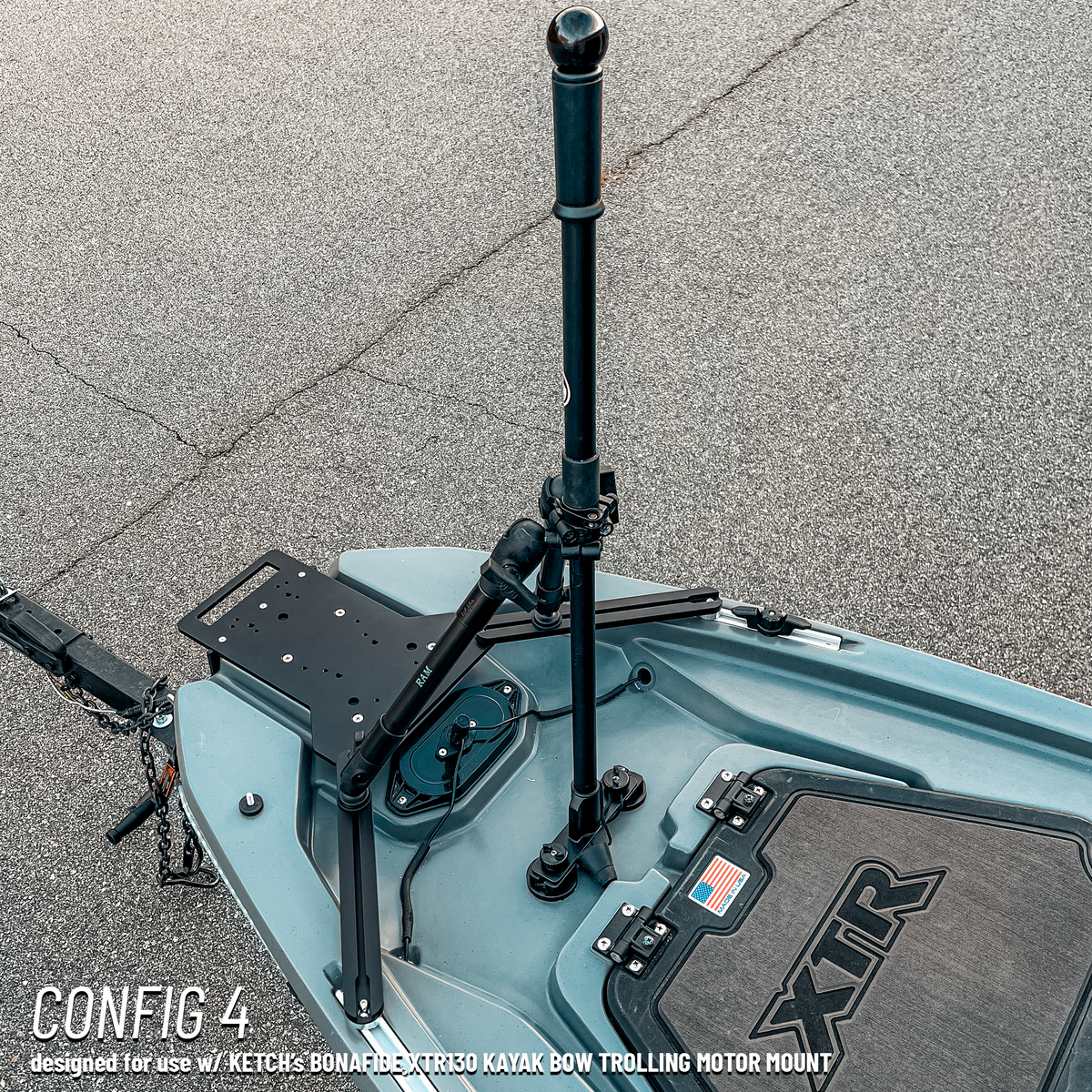 Stand-Assist Systems Steady Stick for Bonafide XTR 130 – Adjustable Stand Assist Steady Stick for Bonafide XTR 130 – Kayak Stand Assist