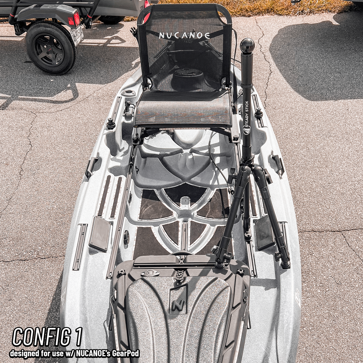 Stand-Assist Systems Steady Stick for NuCanoe U10 – Adjustable Stand-Assist System Configuration 1 Steady Stick for NuCanoe U10 – Adjustable Stand Assist