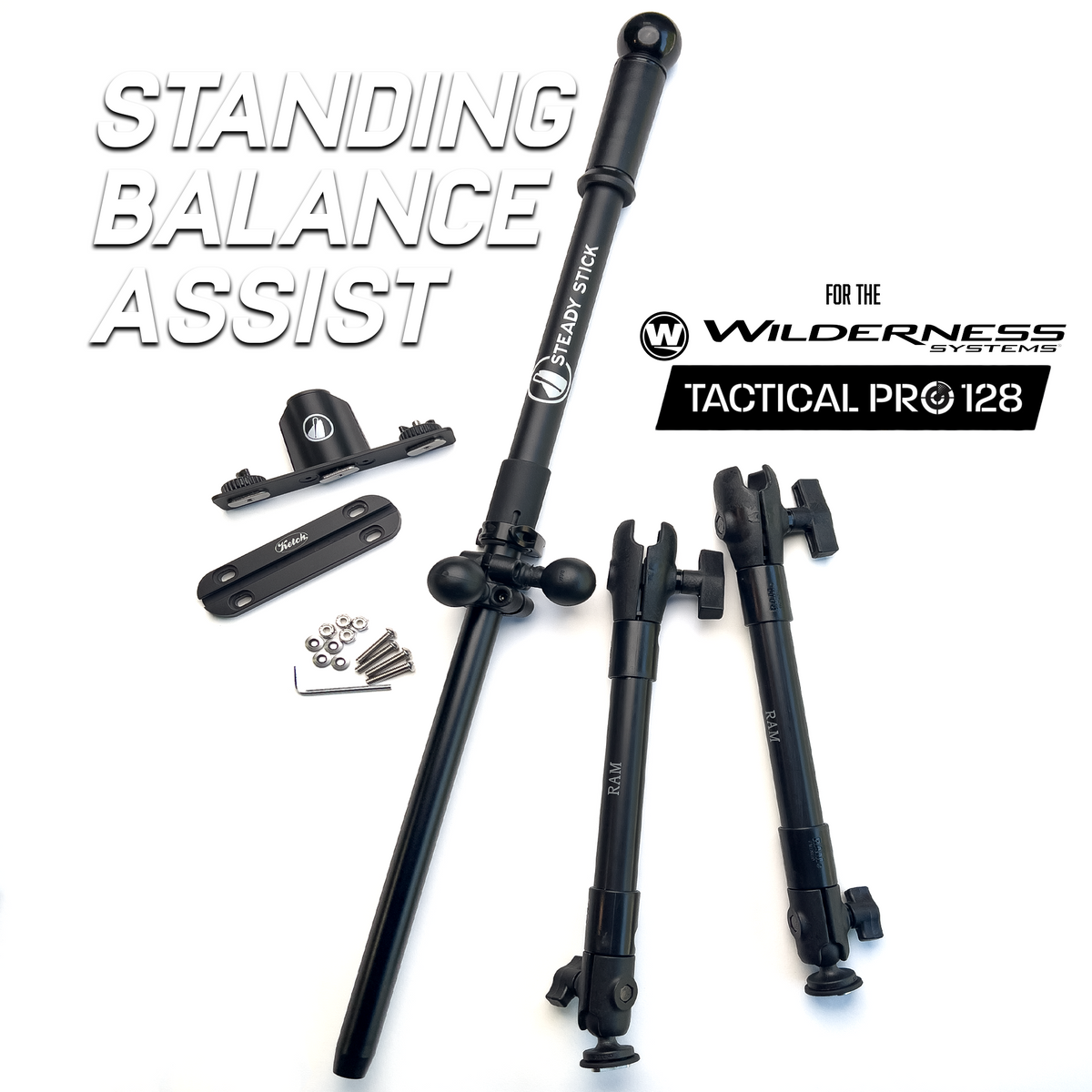Stand-Assist Systems Steady Stick for Wilderness Systems Tactical Pro 128 – Stand Assist System Wilderness Systems Tactical Pro 128 Stand Assist – Steady Stick