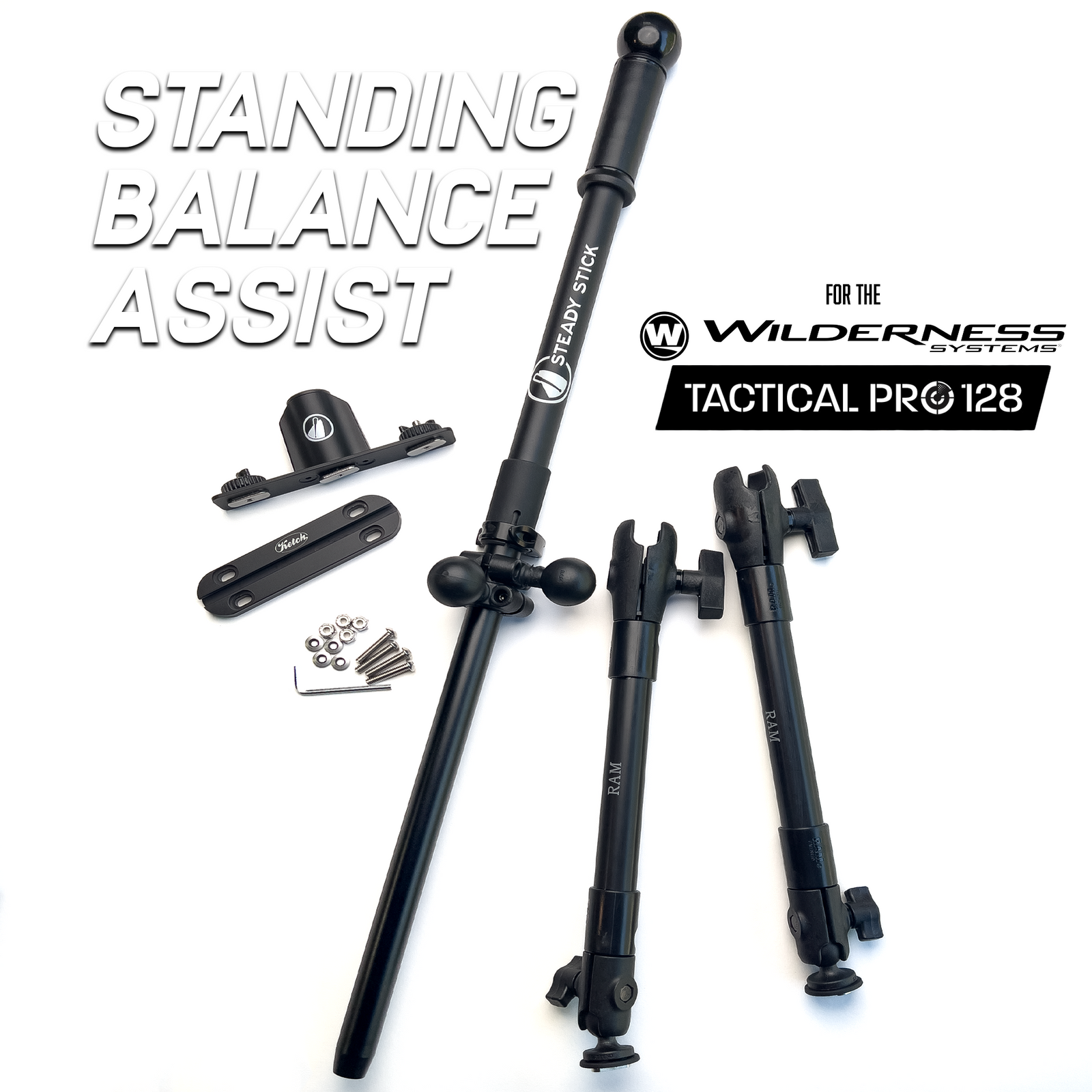 Stand-Assist Systems Steady Stick for Wilderness Systems Tactical Pro 128 – Stand Assist System Wilderness Systems Tactical Pro 128 Stand Assist – Steady Stick